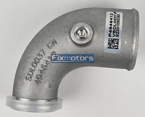 Патрубок турбокомпрессора Г-образный Cummins 6ISBe ISF 3.8 4946412 4945501