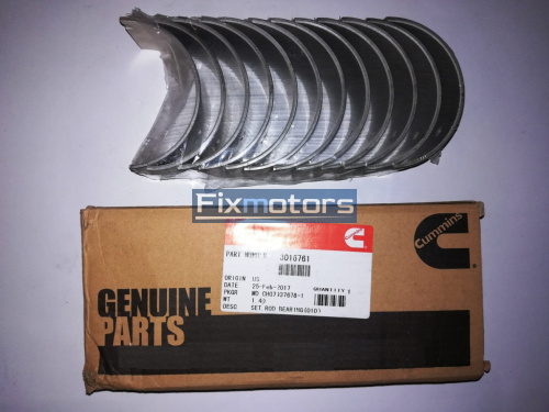 Вкладыши шатунные (комплект +0,25) Cummins M11, ISM, QSM 3016761